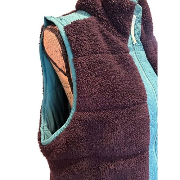 Talbots Women's XL Reversible Quilted Vest Navy/Green Casual Sleeveless - Picture 3 of 10